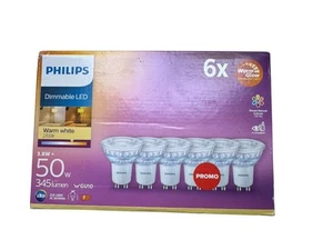 6er-Set Philips LED Strahler Classic 3.8W warmweiss GU10 36° dimmbar wie 50W - Bild 1 von 3