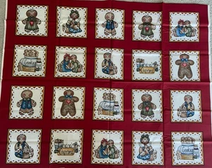 Panel de algodón de pan de jengibre textiles de colección Dianna Marcum Marcus Brothers 36 x 45 - Imagen 1 de 1