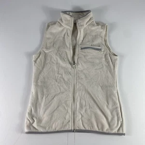 Columbia Vest Womens Medium Fleece Full Zip Outdoor Hiking Sleeveless Pocket - Picture 1 of 11