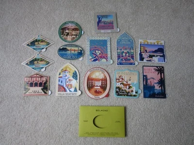 Colección de 13 pegatinas Belmond Hotel Southern Europe nuevas sin usar Foto 1 de 4