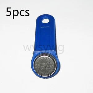 TM Card DS 1990A-F5 iButton Tag wall-mounted holder of Access control 5pcs blue - Picture 1 of 2
