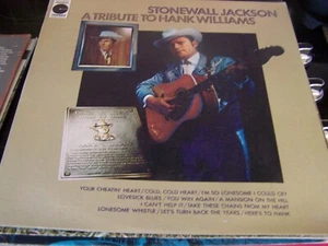 LP/ STONEWALL JACKSON / A TRIBUTE TO HANK WILLIAMS( 1970s USA COLUMBIA STEREO - Picture 1 of 1