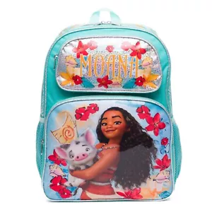 Disney Moana2 16" School Backpack With 2 Mesh Side Pockets - Picture 1 of 7