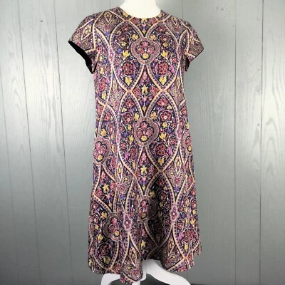 NWT J McLaughlin Dress XS Red 100% Silk Estate Garden Wedding Guest Paisley - Image 1 of 4