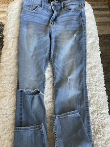 Hollister girls sz. 5R 27W 30L Hi rise super skinny ripped jeans. Great pair - Picture 1 of 9