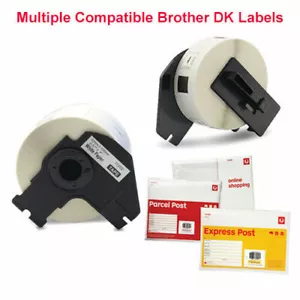 Compatible with Brother DK-11201 DK-11202 DK-22205 White Label for QL-570 QL-700 - Picture 1 of 25