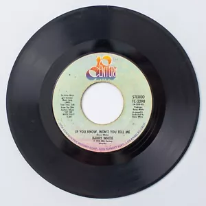 Barry White 1976 If You Know Won't You Tell Me Vinyl 45 Record - Picture 1 of 2