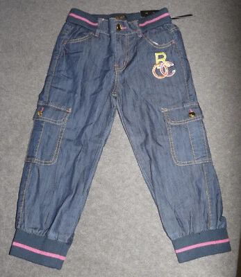 Pantalones de mezclilla vintage ROCAWEAR - Capri cargo bolsillo - niñas talla 12 - ¡NUEVOS CON ETIQUETAS! - ¡ADORABLE! Foto 1 de 2