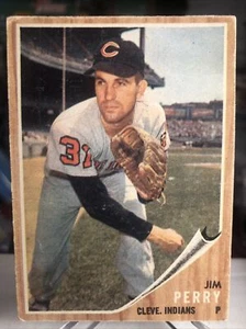 1962 Topps Jim Perry Cleveland Indians Set-Break #405 VGEX - Bild 1 von 2