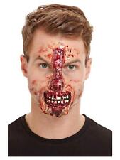 Smiffys Make-up FX Exposed Nose & Mouth Red Latex Face Wound