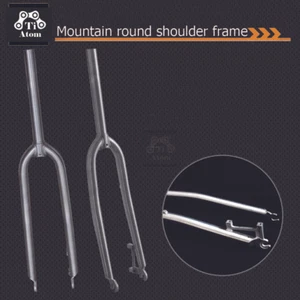 Ti Atom/Titanium round shoulder disc brake front fork26“/27.5”/29“(Customized) - Picture 1 of 9