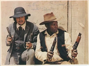 Poitier, Sidney.  [Belafonte, Harry] Signed Photograph "Buck and the Preacher" - Picture 1 of 1
