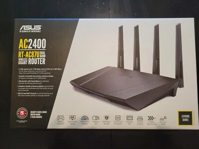 ASUS AC2400 RT-AC87R Dual-Band Wireless Gigabit ROUTER - Image 1 of 4