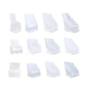 Acrylic Brochure Holder Pamphlet Holder for Pamphlets Documents Booklets - Picture 1 of 62
