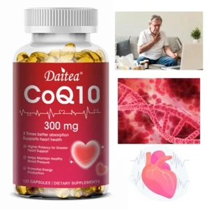 CoQ10 Ubiquinone 300mg Capsule Vegane ad Alto Assorbimento Q10 Integratore di Coenzima - Foto 1 di 12