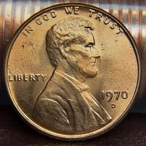1970 D Lincoln Memorial Cent / Penny Red And Uncirculated *Free Shipping* - Picture 1 of 4