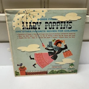 Songs From Mary Poppins. Peter Pan Records. 8040. Vinyl LP 33  - Picture 1 of 8