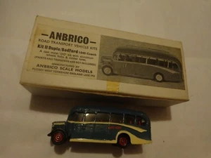OO GAUGE 1/76 ANBRICO NO.11 DUPLE BEDFORD 1945 VISTA COACH DIECAST BUS KIT - Picture 1 of 2