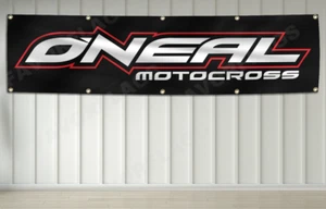 Oneal Flag 2X8Ft Advertising Banner Motocross Equipments Garage Shop - Picture 1 of 2
