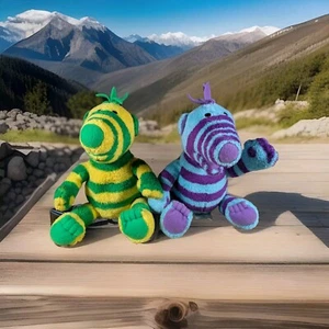 Vintage 2002 Fimbles 2 Soft Plush Toys Fisher Price Fimbo & Florrie - Bild 1 von 14