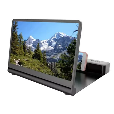2-IN-1 3D Mobile Screen with Bluetooth Speaker Foldable HD Amplifier Phone Stand - Image 1 of 4