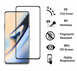 1/2/3 Pcs Black Border Full Cover Screen Protector Tempered Glass For OnePlus 10 - Picture 1 of 15