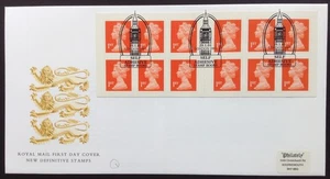 GB QEII 2001 12x1st Questa Booklet on First Day Cover, London SW1 S/H/S - Picture 1 of 2