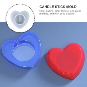 Heart Candle Holder Molds Shape Candles Mould Decorative Candlestick - Zdjęcie 1 z 12