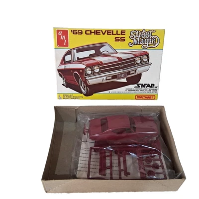 amt Matchbox PK-2106 Street Magic 69 Chevelle SS 1/43 Model Kit. Sealed Bag RR27 - Image 1 of 4