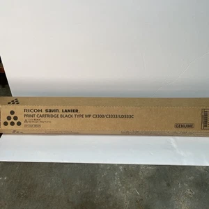 841276 GENUINE & Compatible Ricoh Savin Lanier MP C3300/C3333/LD533C BLACK Toner - Picture 1 of 3
