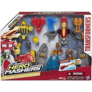 Transformers Hero Mashers Bumblebee & Strafe Team Pack Action Figure Hasbro - Picture 1 of 2