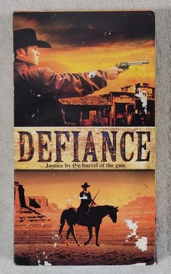 Defiance VHS 2003 Brandon Bollig Robert Nolan Clark Western Action Adventure R - Image 1 of 4