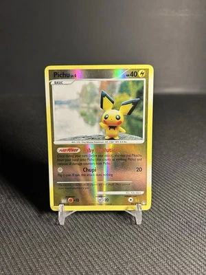 Pokémon TCG Pichu 93/123 Mysterious Treasures Reverse Holo MP - Image 1 of 4
