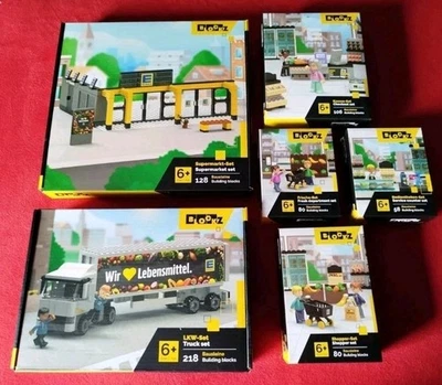 MARKENLOS Edeka blockz Klemmbausteine Set Komplettes Set Alle 6 🧩☀️