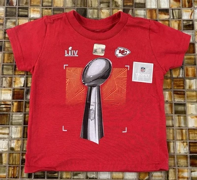 Camisa/Top Bebé/Niños Pequeños Niños/Niñas Fanáticos KANSAS CITY CHIEFS~Talla 2T~NFL~NUEVO SIN ETIQUETAS Foto 1 de 4