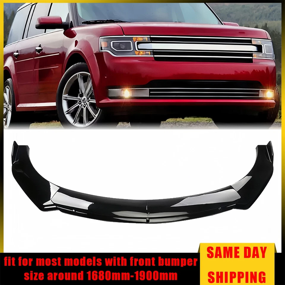 Para Ford Flex 2009-2019 para-choque dianteiro queixo lábio spoiler divisor - Imagem 1 de 4
