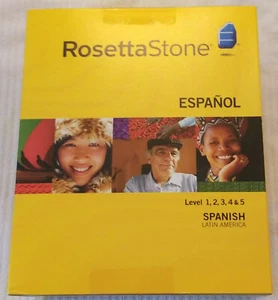 Rosetta Stone Spanish Latin America Levels 1-5 NEW, SEALED - Picture 1 of 6