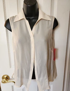 Nordstrom Classiques Size 6 Petite Sheer Blouse - Picture 1 of 2
