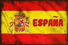 Flag of Spain, Espana, Aged Look, New Metal Sign, Rugby, Football, World Cup
