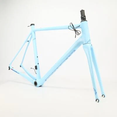 1-of-3 Donnelly Road Frameset 55cm Carbon Frame+Fork Rim Brake 1510g Blue - Image 1 of 4