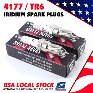 4Pcs TR6 #4177 Iridium IX Spark Plugs For T20NR-U11 SP494 HR7DC HR6DS HR6DC cq - Picture 1 of 16