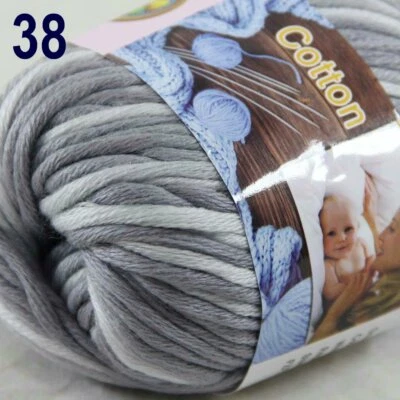 Sale 1 Ballsx50g Super Soft Cotton Chunky Blankets Hand Rugs Knitting Yarn 38 - Image 1 of 4