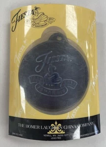 Fiesta Ware Embossed Dancing Lady 75th Anniversary Ornament - Cobalt - Picture 1 of 2