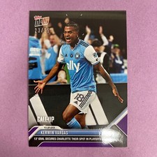 2023 Topps Now MLS Kerwin Vargas #219 Rookie CALL-UP PURPLE 23/25 CHARLOTTE (A1)