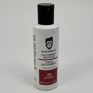 Slick Gorilla Semi Permanent Hair Colour Red Hair Dye Colouring 100ml Bottle New - Picture 1 of 6