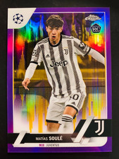 2022-23 Topps Chrome UEFA UCC # 147 Matias Soulé pulsar refractor rookie card RC