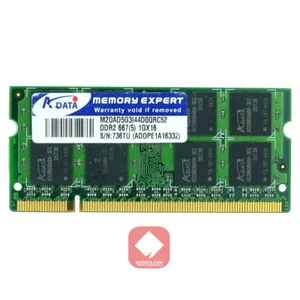 ADATA Ram DDR2 DDR-2 667Mhz 1Gb PC2-5300 SO-DIMM M2OAD5G3I44D0QRC52 - Foto 1 di 2