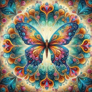 Butterfly Diamond Art Painting Kits for Adults, Full Drill Diamond Paintings for - Picture 1 of 7