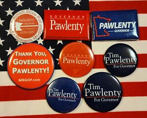 Tim Pawlenty Political Campaign Pinback Button Pin Minnesota GOP Governor MN IR