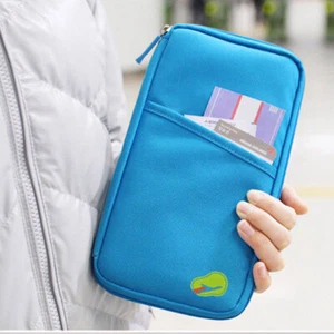 Unisex Travel Passport Document Case Zipper Wallet Multifunctional Organizer Bag - Picture 1 of 16